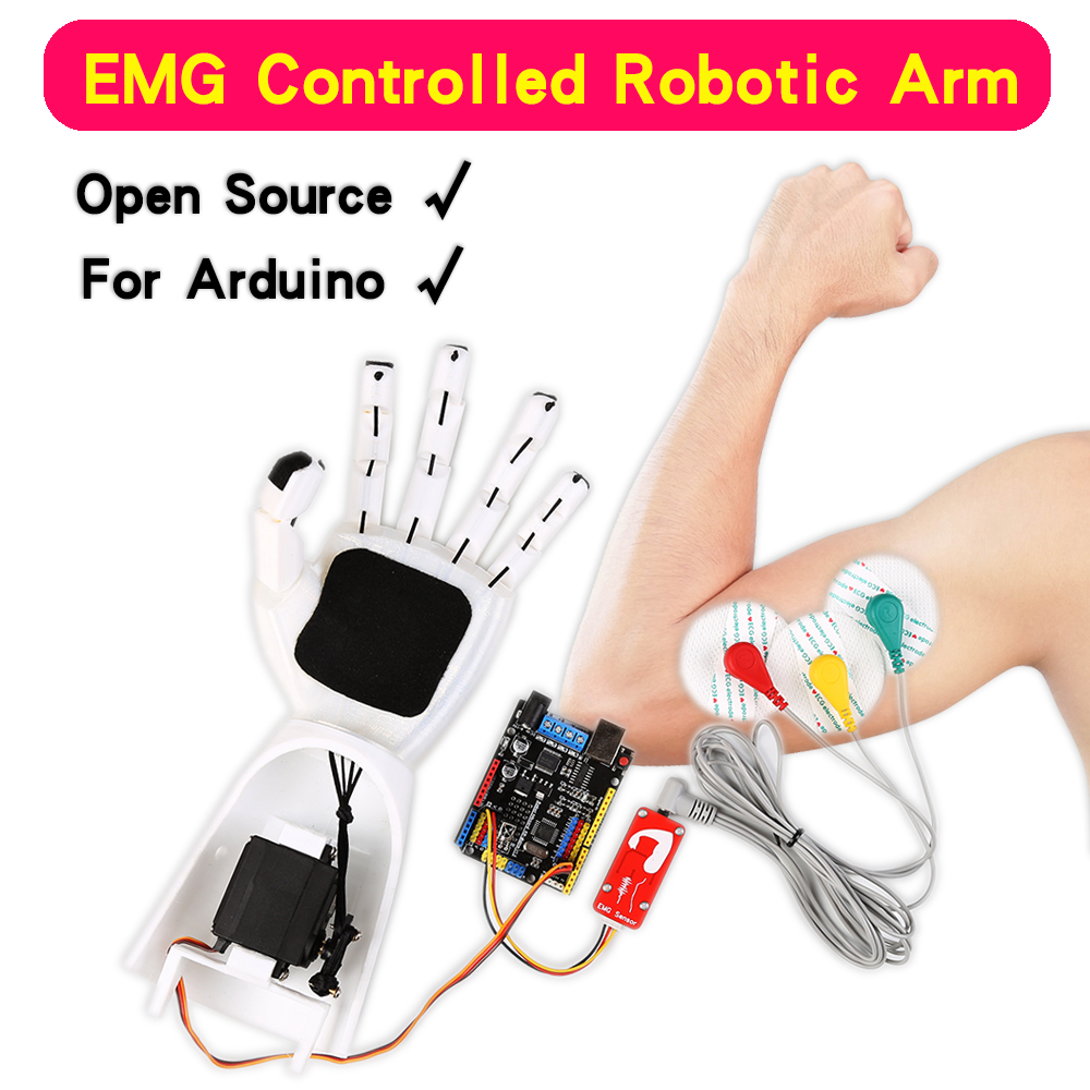 EMG Sensor Robotic Arm Electri - огляд і ціна Science Robotics