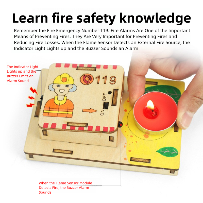 DIY Fire Alarm Circuit Kit Puz - огляд і ціна Science Project