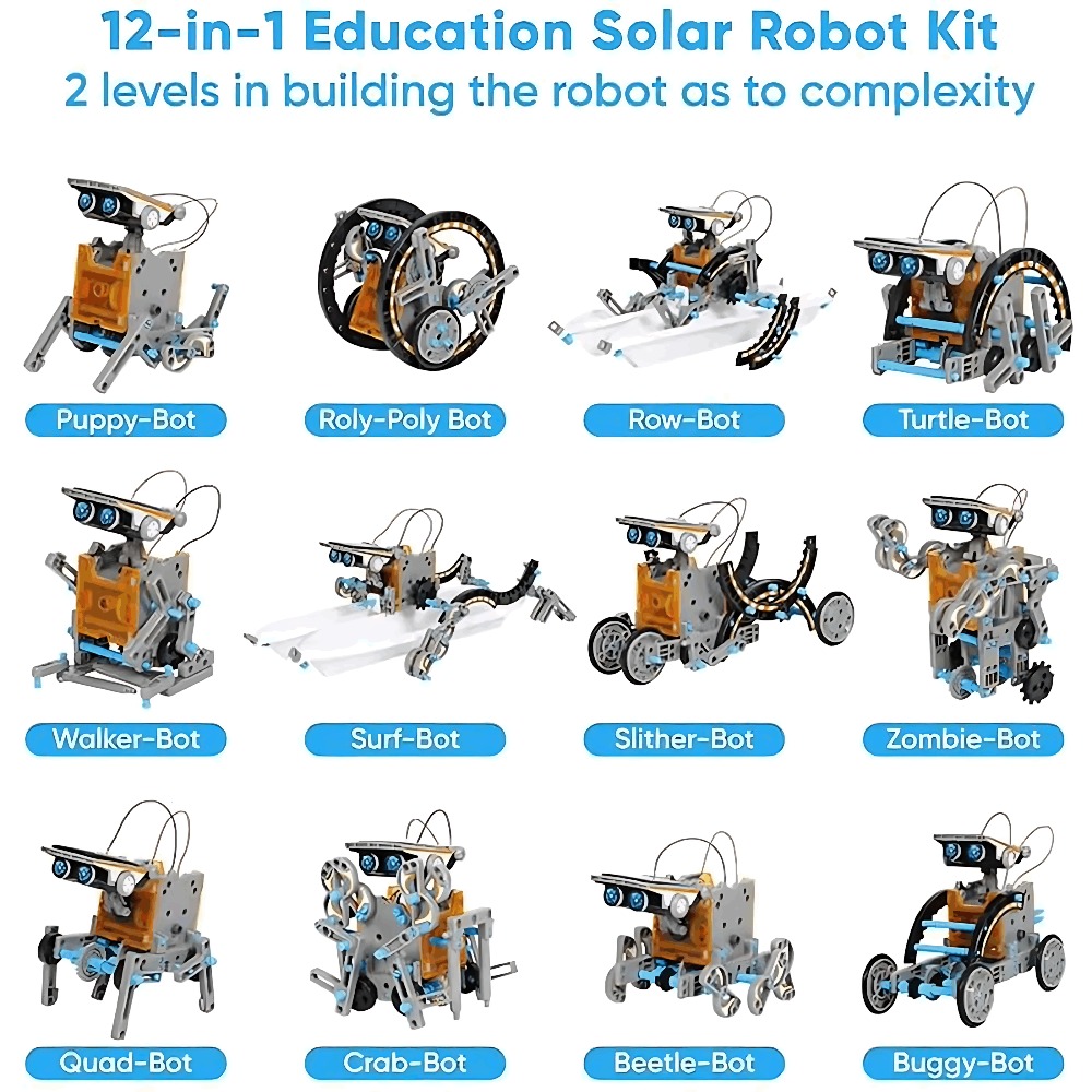 Solar Robot Building Blocks 12 - огляд і ціна Science Robotics