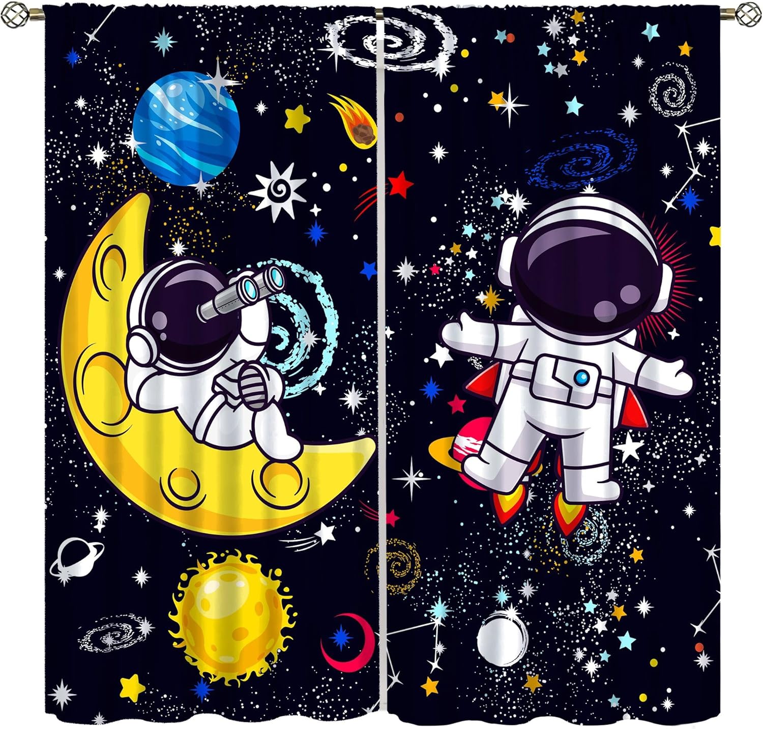 Galaxy Science Curtain Decorat - огляд і ціна Science Nursery