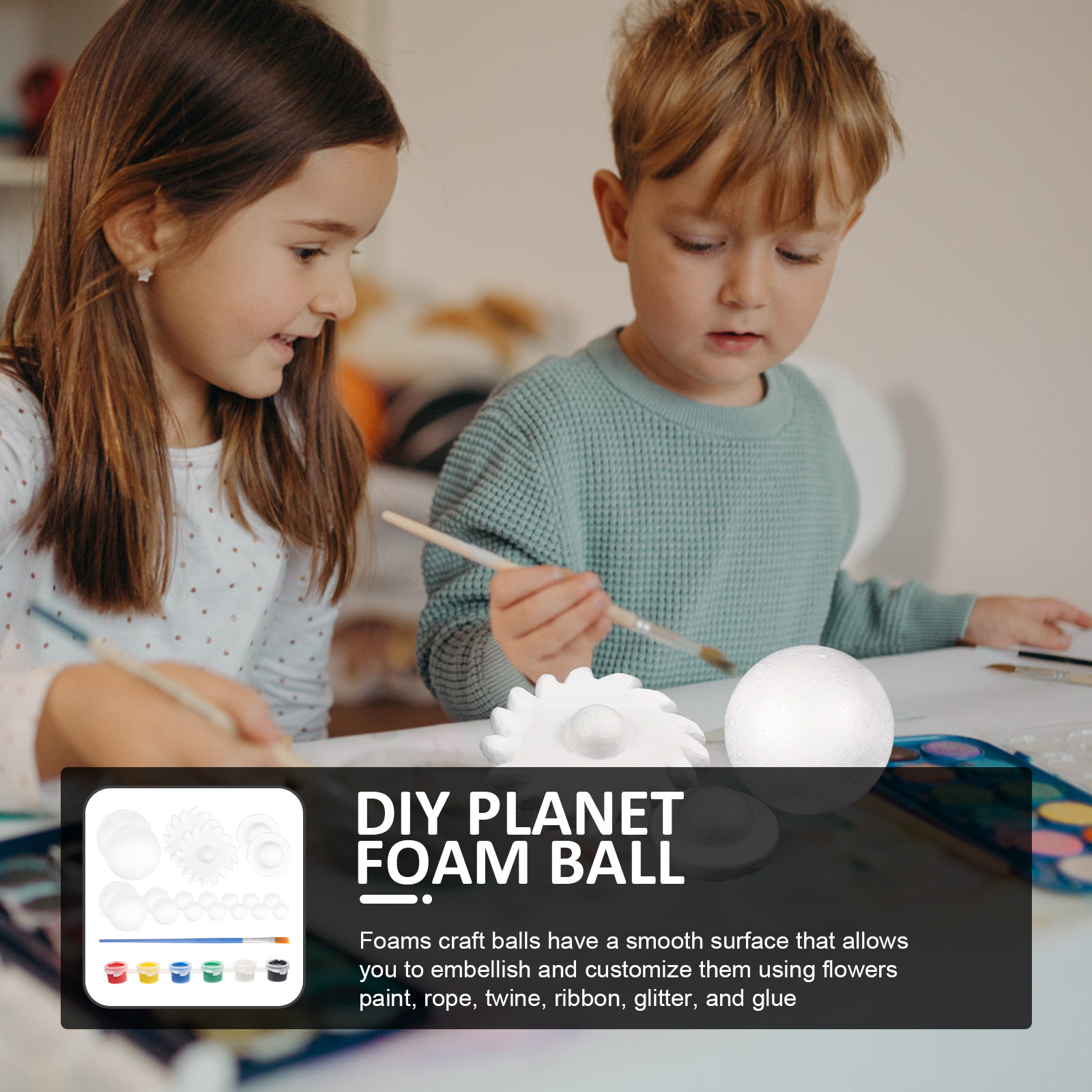 2Sets DIY Solar System Foam Ba - огляд і ціна Science Project