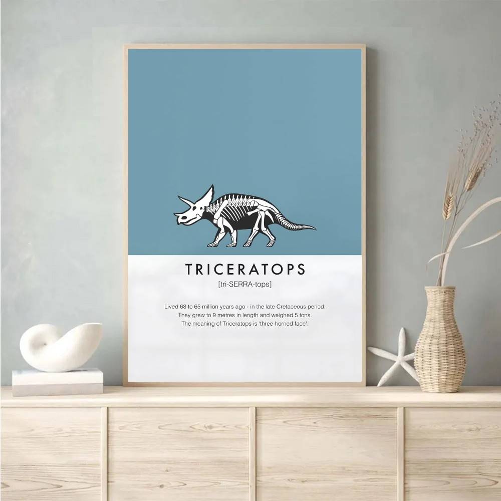 Dinosaur Skeleton Poster Dino  - огляд і ціна Science Nursery